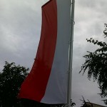 flaga polski na maszcie EKO